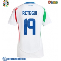Fotballdrakt Dame Italia Mateo Retegui #19 Bortedrakt EM 2024 Kortermet